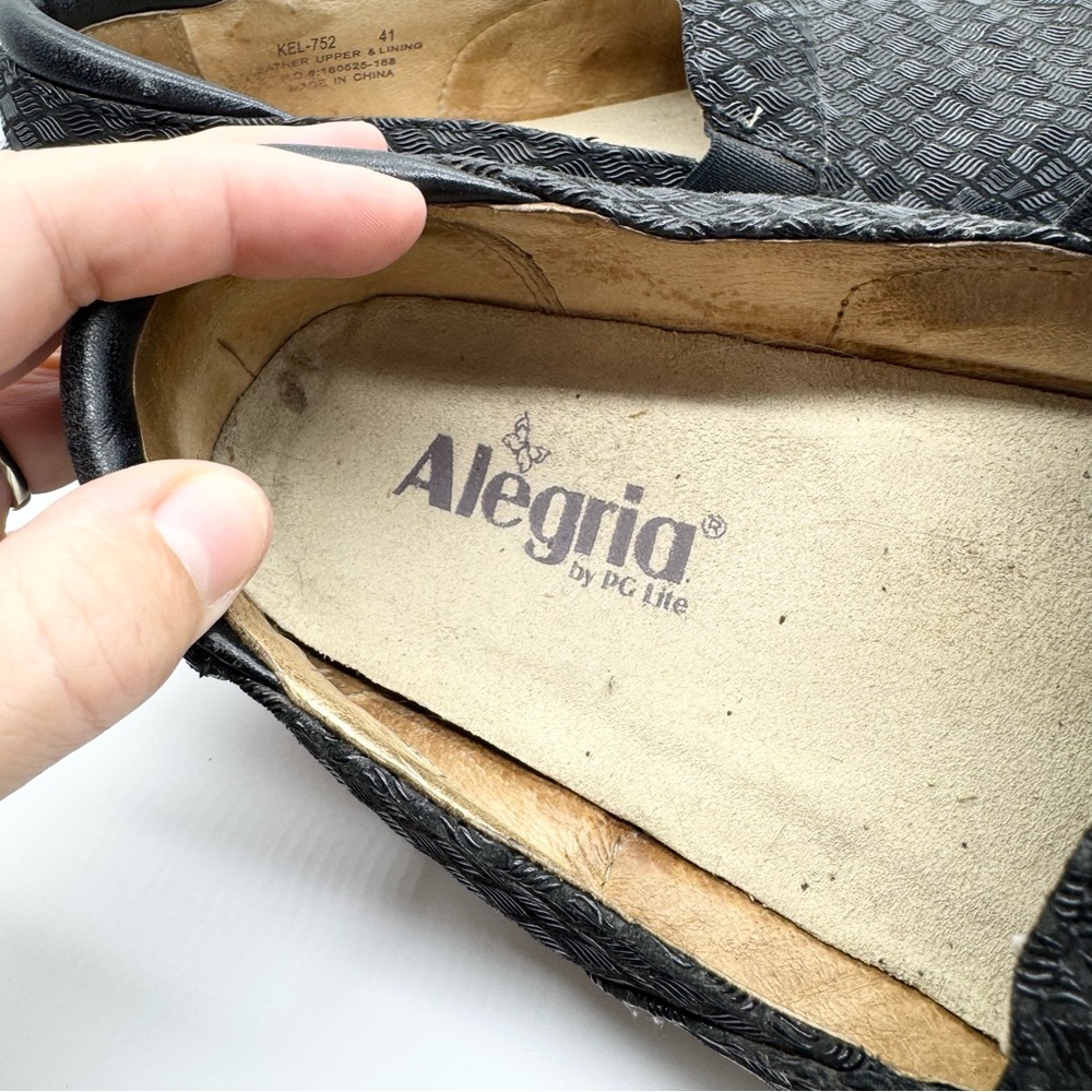 Alegria Keli Pro Waverly Woven Comfort Shoes Black Sz 41 Office Coastal Grandma - Picture 13 of 14